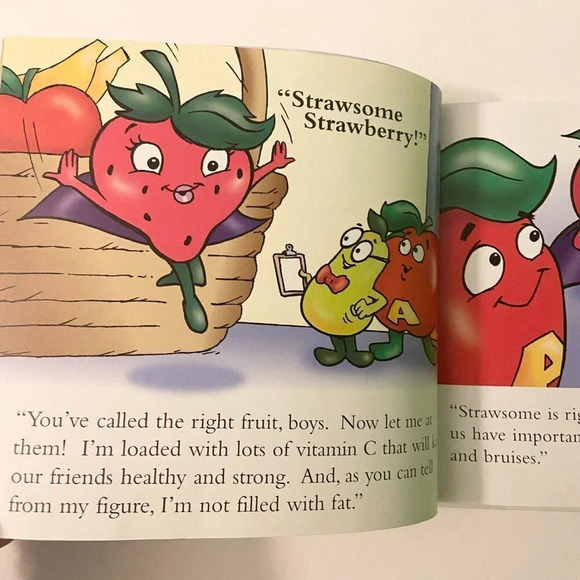 Vintage 1998 Nutra Fruit Heroes to the Rescue Healthy Book For Kids - Picture 14 of 16